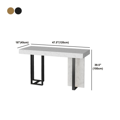 Modernes Pub-Ess-Set f&uuml;r den Innenbereich, 1/2/5-teilig, Bartisch-Set mit wei&szlig;er Steinplatte