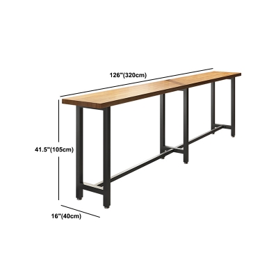 Modernes 1/7-teiliges Bartisch-Set, rechteckiger Tresentisch aus Kiefernholz f&uuml;r Milchteeladen