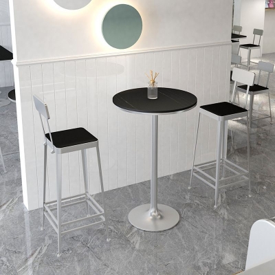 Runder Pub-Tisch Glam Bar H&ouml;he 41 Zoll Sockel-Stehtisch f&uuml;r den Innenbereich