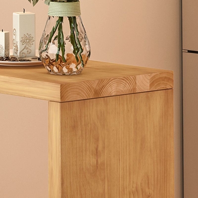 Set da bancone rettangolare moderno per interni Set tavolo e sgabello in legno massello da 1/2/3 pezzi