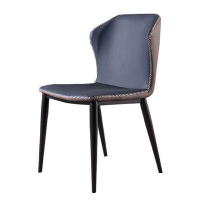 Sedie Parsons Wingback in stile industriale Sedie da pranzo in pelle per uso domestico