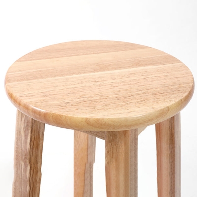 Barhocker aus massivem Holz ohne Armlehnen, Thekenhocker f&uuml;r das Esszimmer