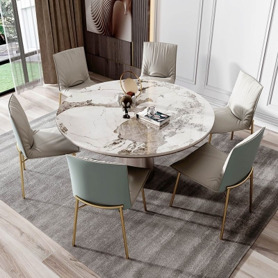 Esszimmerstuhl im Glam-Stil, gepolsterter Beistellstuhl f&uuml;r das Wohnzimmer