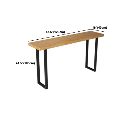 Industrielles Bartisch-Set, 1/7-teilig, rechteckiger Thekentisch aus Kiefernholz mit hohen Hockern