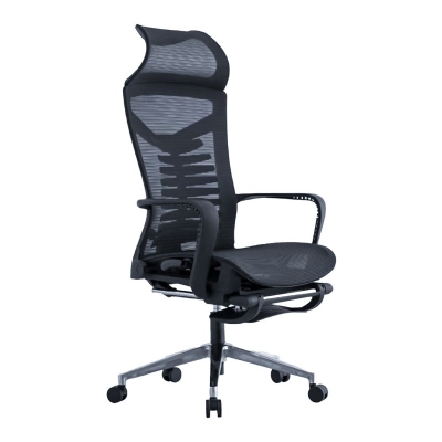Ergonomischer B&uuml;rostuhl, Schreibtischstuhl aus Netzstoff, hohe R&uuml;ckenlehne, Leinen-Arbeitsstuhl mit Rollen
