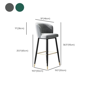 Glam Backrest Barhocker, gepolsterter Thekenhocker f&uuml;r Bristol