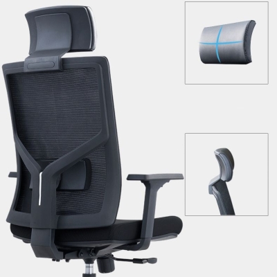 Sedia da ufficio contemporanea Sedia da computer in rete Sedia da ufficio ergonomica con schienale alto