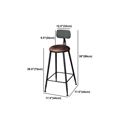 Industrielles 1/3/5-teiliges Bartisch-Set, runder Tresentisch aus Kiefernholz mit hohen Hockern