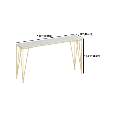 Glam 1/7-teiliges Bartisch-Set, rechteckiger Stein-Thekentisch mit hohen Hockern