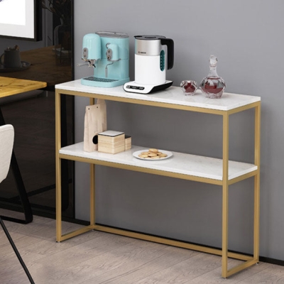 Home Dining Kitchen Island Table Moderner einfacher rechteckiger Vorbereitungstisch