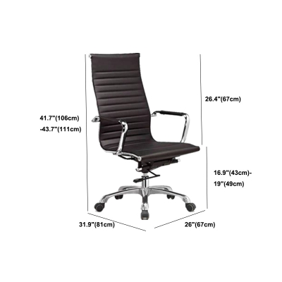 Sedia da scrivania Sedia da ufficio ergonomica in pelle per computer Sedia da ufficio gestionale in pelle