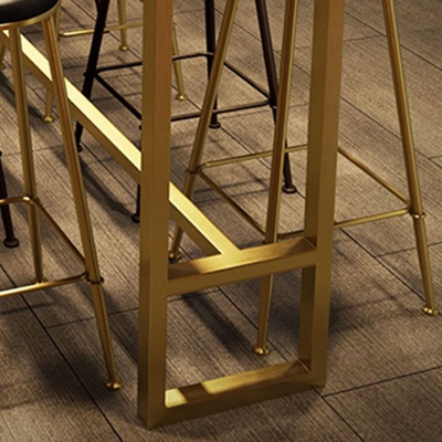 Rechteckiger Bartisch im Glam-Stil aus Kiefernholz, Bar-Esstisch f&uuml;r das Wohnzimmer