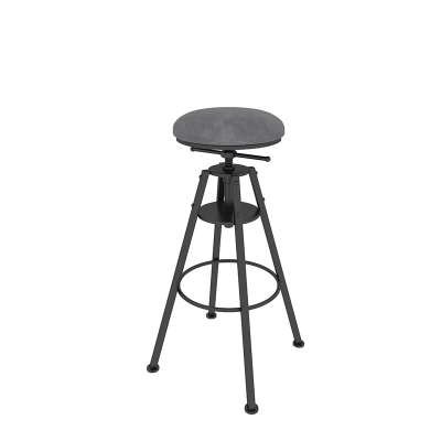 H&ouml;henverstellbarer Barhocker aus Metall, mit Samt gepolsterter Barhocker f&uuml;r das Restaurant