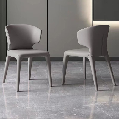 K&uuml;chen-Wingback-Parsons-Stuhl, Esszimmerstuhl aus Kunstleder