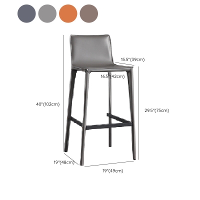 Zeitgen&ouml;ssischer Barhocker aus Metall mit R&uuml;ckenlehne und Thekenhocker f&uuml;r das Wohnzimmer