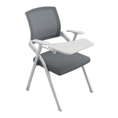Sedia da scrivania imbottita traspirante AirGrid con braccioli contemporanei da 22 pollici