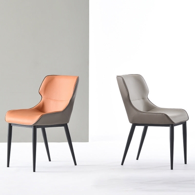 Esszimmer-Polsterstuhl, Heim-Wingback-Esszimmerstuhl aus Kunstleder