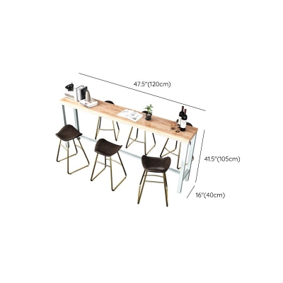 Moderner Bartisch mit Massivholzplatte f&uuml;r das Wohnzimmer