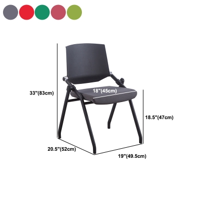 Moderner Konferenzstuhl mit mittlerer R&uuml;ckenlehne, ergonomischer B&uuml;rostuhl mit Metallgestell