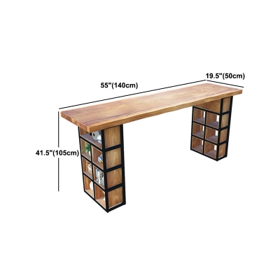 Set tavolo da bar industriale in legno massello da 1/2/9 pezzi Set bancone fisso per uso domestico