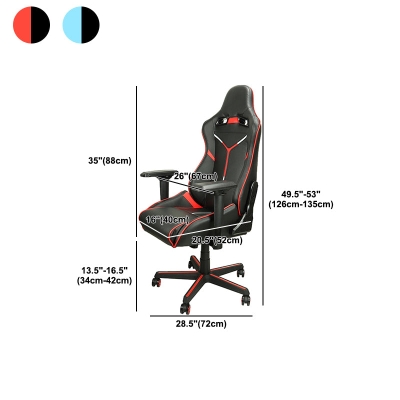 Ergonomischer Computerstuhl mit hoher R&uuml;ckenlehne, moderner Arbeitsstuhl mit Kippmechanismus
