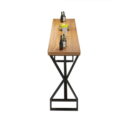 Glam Barhoher Pub-Tisch mit Massivholzplatte f&uuml;r die Terrasse