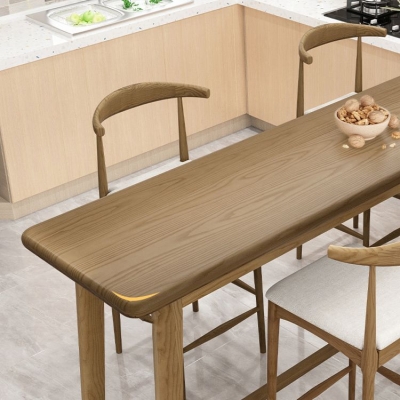 Luxuri&ouml;ses rechteckiges Bartisch-Set aus massivem Holz, 1/3/4-teilig, Thekentisch mit armlosen Hockern