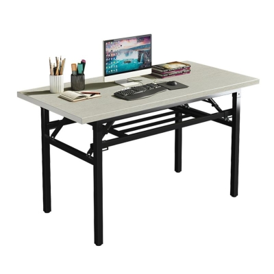 Scrivania pieghevole contemporanea con base Parsons, scrivania da ufficio, 29,5" di altezza