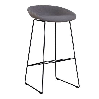 Metall-Barhocker, moderner Stil, niedrige R&uuml;ckenlehne, armloser Thekenhocker f&uuml;r den Heimgebrauch