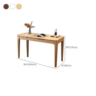 Scrivania da ufficio Home Parsons Base in legno massello in stile moderno con cassetto