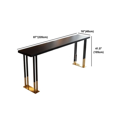 1/2/3-teiliges Bartisch-Set im industriellen Stil, rechteckiger Bartisch mit hohen Holzhockern