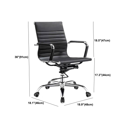 Sedia da scrivania Sedia da ufficio ergonomica in pelle per computer Sedia da ufficio gestionale in pelle