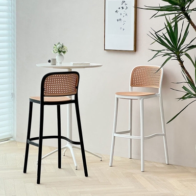Kunststoff-Barhocker, industrielle R&uuml;ckenlehne, stapelbarer Thekenhocker f&uuml;r Bristol