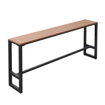Rechteckiges Bartisch-Set aus Holz im industriellen Stil, 1/5-teilig, Tresentisch mit hohen Hockern