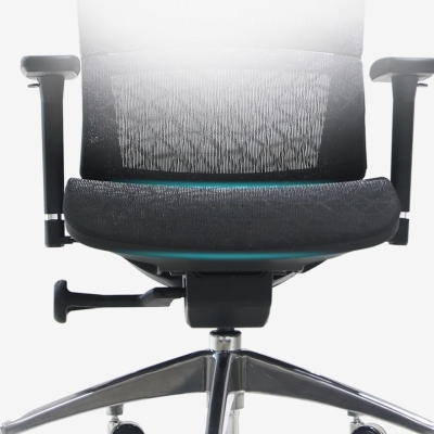 Sedia moderna da ufficio girevole ergonomica con seduta regolabile in altezza