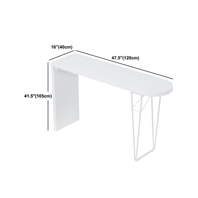 Specialty Pub Table Moderner Bartisch aus Holz in Wei&szlig; f&uuml;r den Innenbereich
