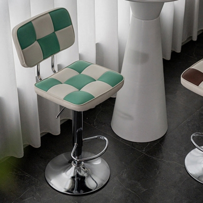 Barhocker im modernen Stil, PU-Leder, h&ouml;henverstellbar