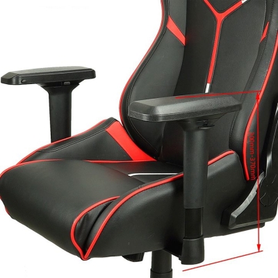 Ergonomischer Computerstuhl mit hoher R&uuml;ckenlehne, moderner Arbeitsstuhl mit Kippmechanismus