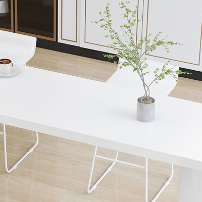 Moderner Bartisch, rechteckiger Massivholz-Esstisch f&uuml;r K&uuml;che, Wohnzimmer, Kaffeezimmer