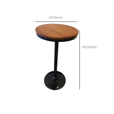 1/2/3/5-teiliges Bartisch-Set, modernes, braunes, rundes Pub-Tisch-Set aus Massivholz